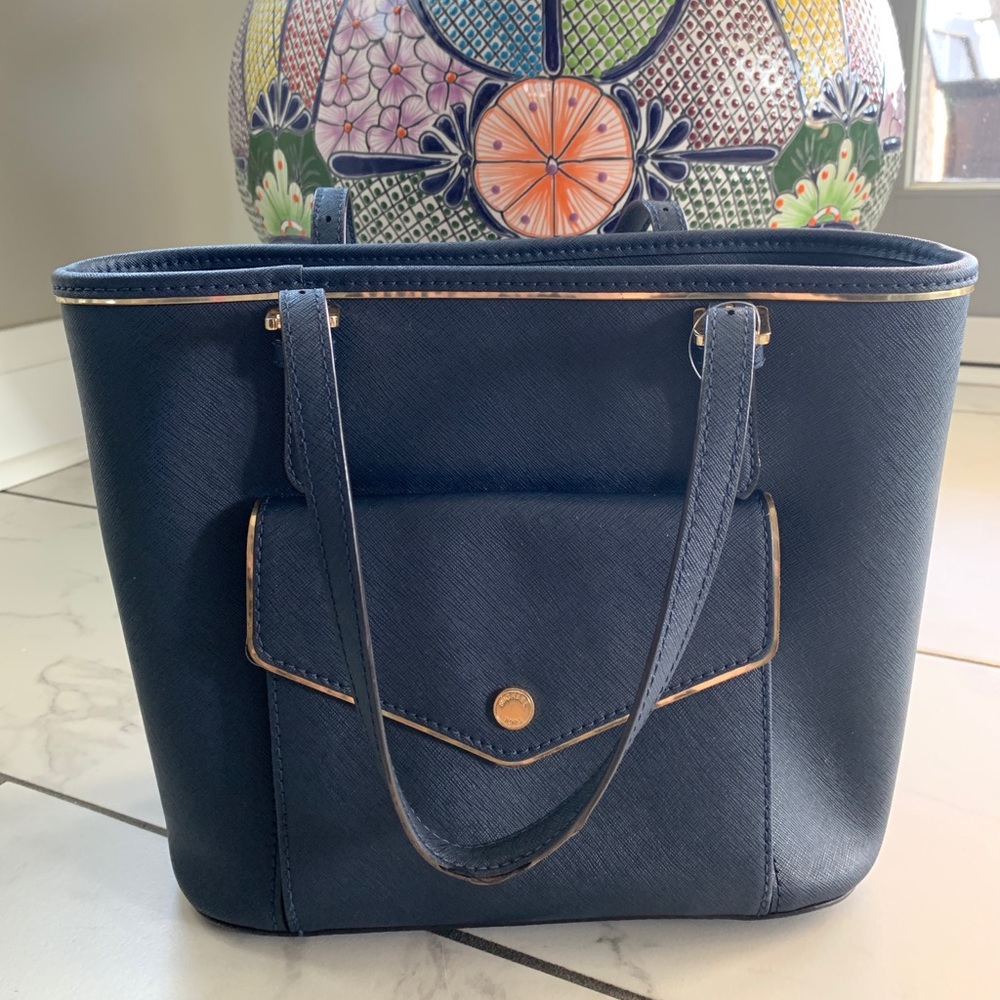 Michael Kors Navy Purse Multi Compartment